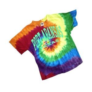 Youth Vibrant Port Aransas Texas Vibrant Tie Dye Graphic Tee Shirt - Sz 10-12